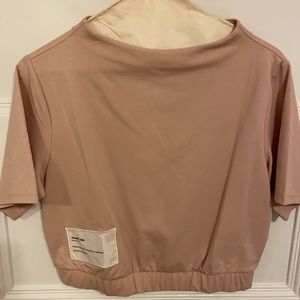 Reebok classic crop tee Medium pink NWT
